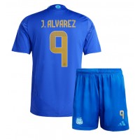 Maglie da calcio Argentina Julian Alvarez #9 Seconda Maglia Bambino Copa America 2024 Manica Corta (+ Pantaloni corti)